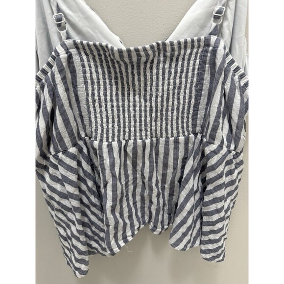 Torrid Striped Peplum Strappy Tie Front Top Size 3 - Picture 5 of 6